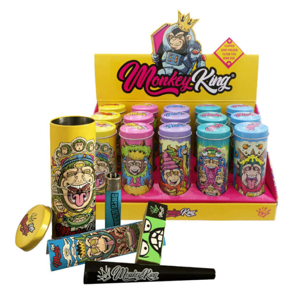 MONKEY PACK ROUND TIN BOX